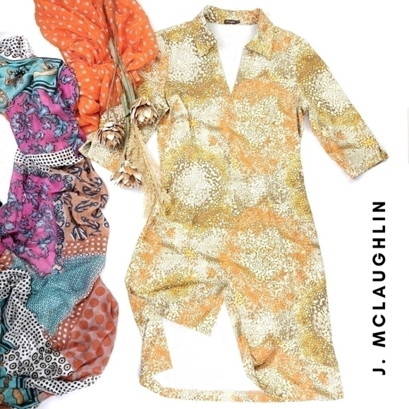J. McLaughlin Dresses & Skirts - J. McLaughlin Print  Dress Sz M